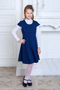 Школьный сарафан "Марина",синий