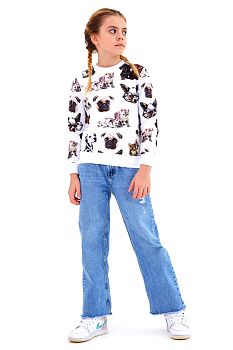 Свитшот "Перси-Клайд",белый