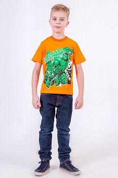 Футболка "Халк",оранжевый