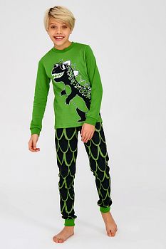 Пижама "Динозавр",зеленый
