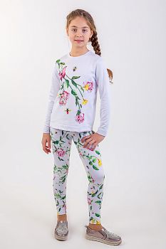 Леггинсы "Розы",цветной