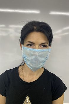 Маска защитная 3-х слойная из спанбонда